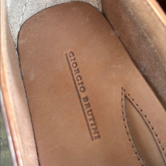 NWOB Giorgio Brutini Brown Leather Slip-On Loafers with Tassels main image 5